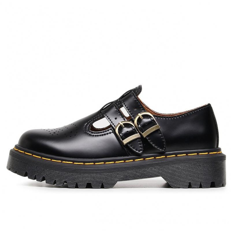 

Martin boots Mary Jane shoes genuine leather low-top small leather shoes women s medium and platform fashion 41
