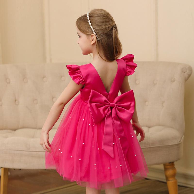 European & American Style Mesh Tulle Princess Dress for Girls