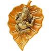 Ganesha On Leaf Wall Hanging Decorative Religious Showpieces for Home Entrance, Wall Décor and Pooja Room Vastu Items for Home for Good Luck