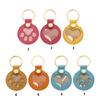Sentimental Pet Hair Keepsake Keychain Portable PU Leather Design Pendant For Pet Owners And Thoughtful Gift