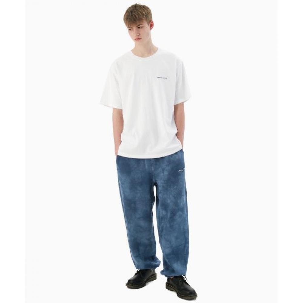Uneven Dyed Sweatpant Blue