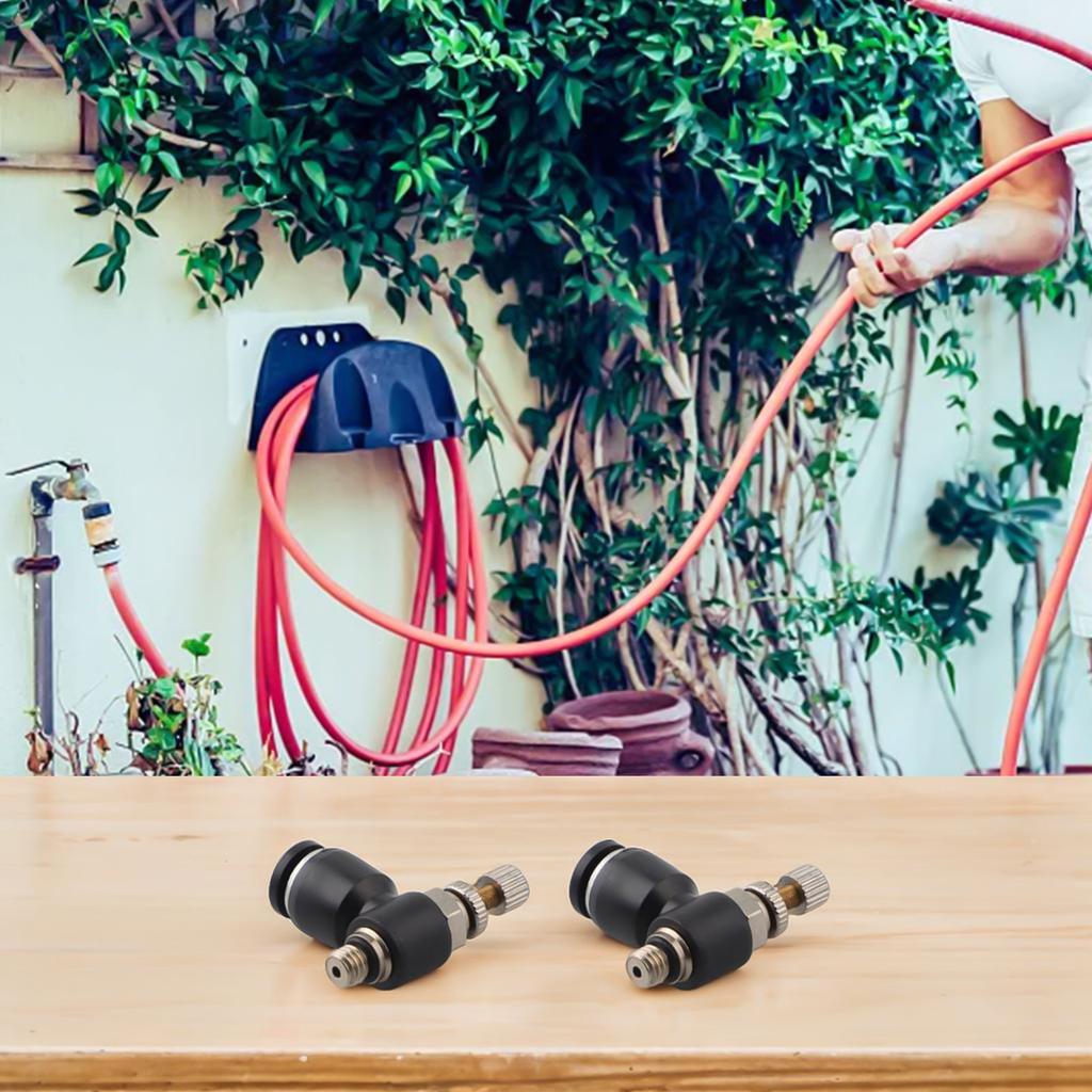 8Pcs Air Flow Speed Control Valve Connector Tube Hose Pneumatic Push In Fitting Gardening Tools Replacement Garden Tools