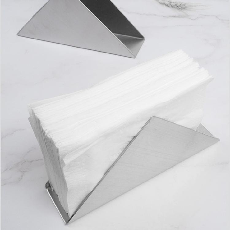 Space Saving Napkin Dispenser Paper Towel Holder Stainless Steel Tissue Storage Rack for Kitchens Offices Dining Area