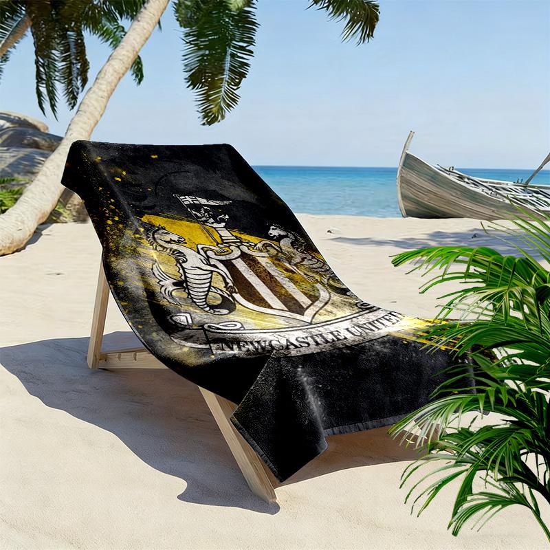 Newcastle United Print Beach Towel, Large Soft Quick Dry Towel for Beach Camping Swimming