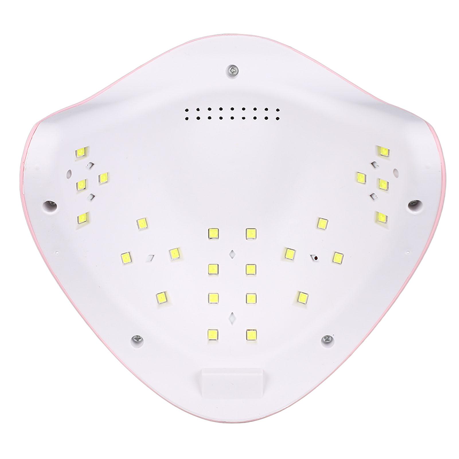 

Цифровая сушилка для ногтей 24 шт. световых чипов 48 Вт портативная многорежимная USB светодиодная маникюрная лампа розового цвета