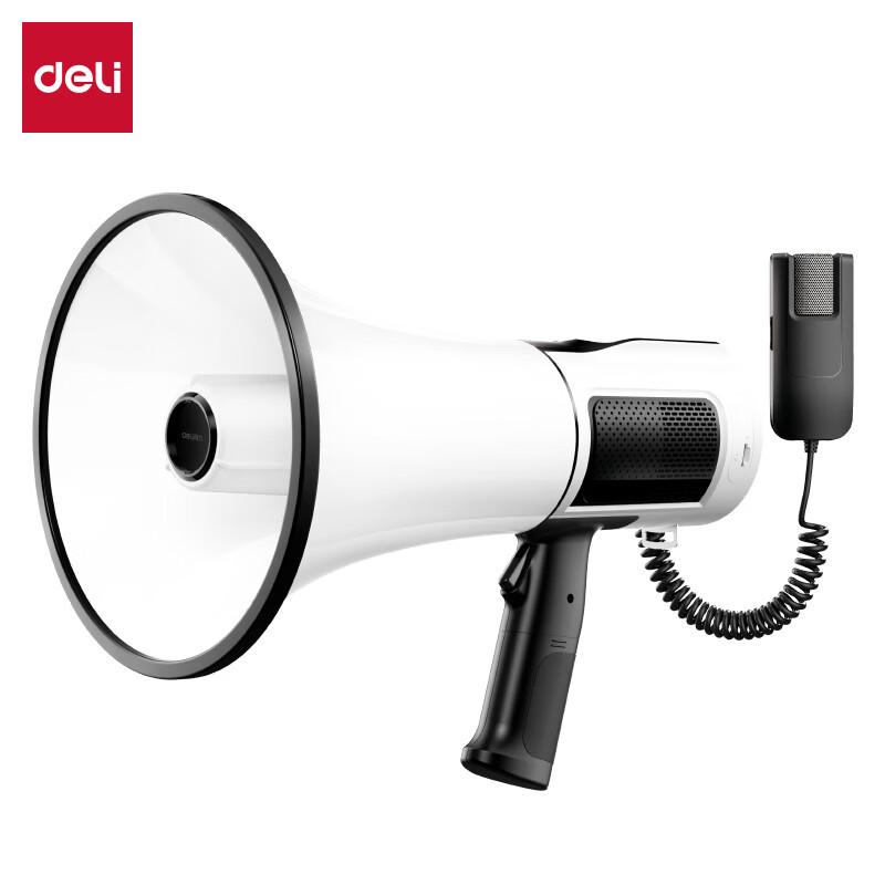 Deli Rechargeable Handheld Megaphone with Recording and USB Playback