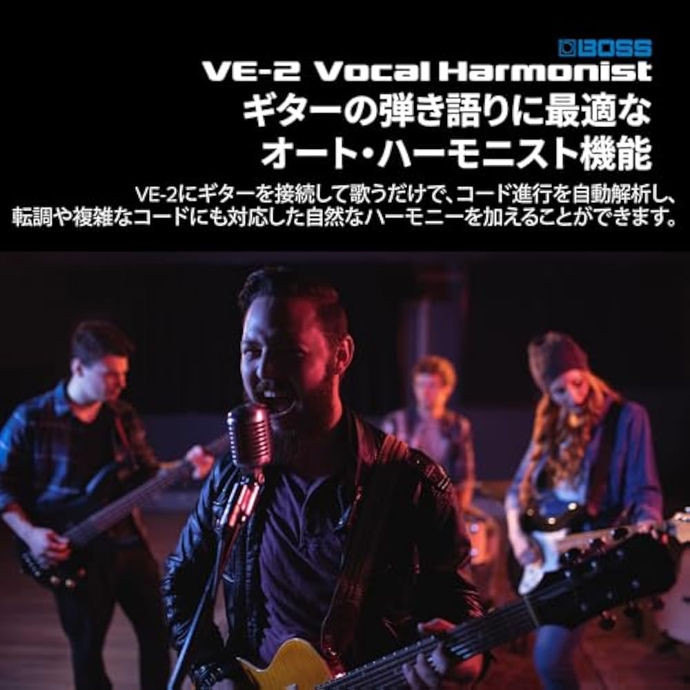 BOSS Boss Vocal Harmonist VE-2 Simple Operation, Battery Powered Compatible, Phantom Power Compat...