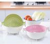 Double Drain Basket Washing Basket Multi-function Rotating Fruit and Vegetable Basket Practical Kitch