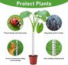1 Large + 1 Small Tree Trunk Cover Plastic Tree Trunk Wrap Pipe Bark Protectors