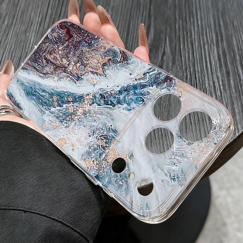 Gilding Marble Pattern Case For iPhone 17 Pro Max Coque iPhone 16 15 14 13 12 Pro Max 11 Clear TPU Silicone Soft Cover