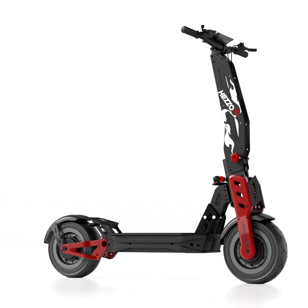 HEZZO F9 8000W Elektryczna Hulajnoga Terenowa z Podwójnym Napędem Silnik 60V 40AH Bateria 12 Calowe Opony Drogowe Dorosła Składana Hulajnoga Elektryczna Off-Road