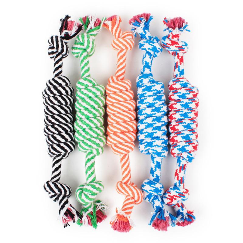 

1 Pcs 27CM Dog Toys Funny Cotton Rope Toys For Small Puppy Dogs Pet Chew Toys Pet Supplies Random Colors as show