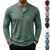 Men's Color Block Long Sleeve Shirt, Casual Base Layer Top for Everyday Wear
