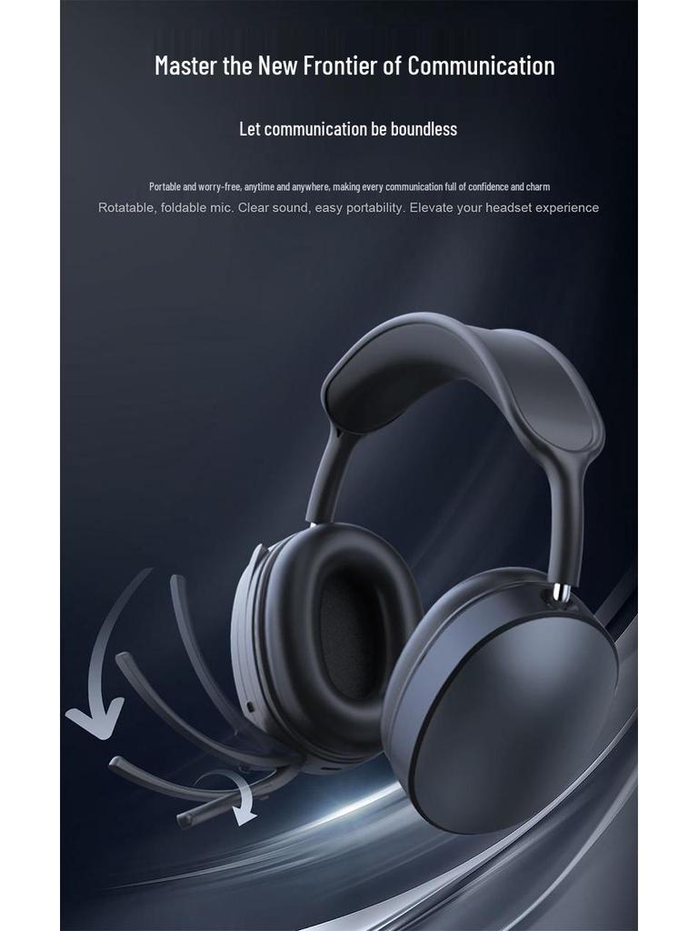 Foldable Over-Ear Bluetooth Headphones: Ultra-Long Battery, High Aesthetic, Comfortable, No Ear Pressure - Perfect for Gaming