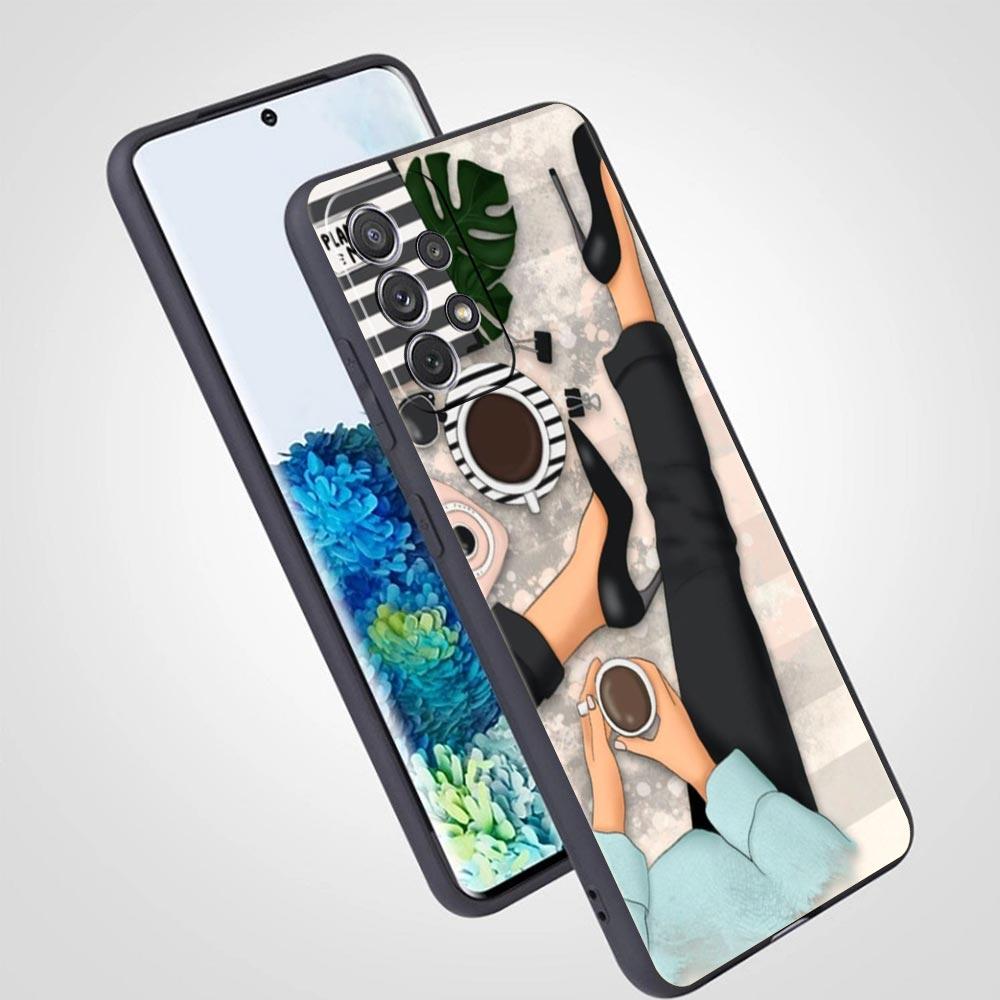 High Heels Girl Woman Phone Case For Samsung Galaxy A17 A07 A55 A35 A25 A15 A05 A33 A31 A23 A21s A13 A41 A73 A53 A51 A715G Cover
