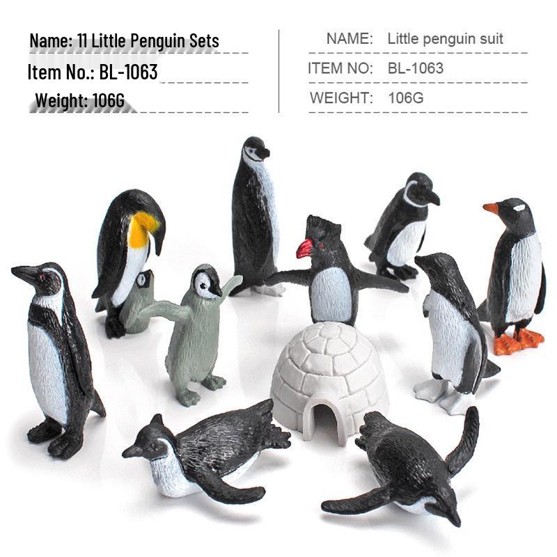 Penguin Model Toy - Children's Cross-border Cognitive Simulation of Emperor & African Marine Animals