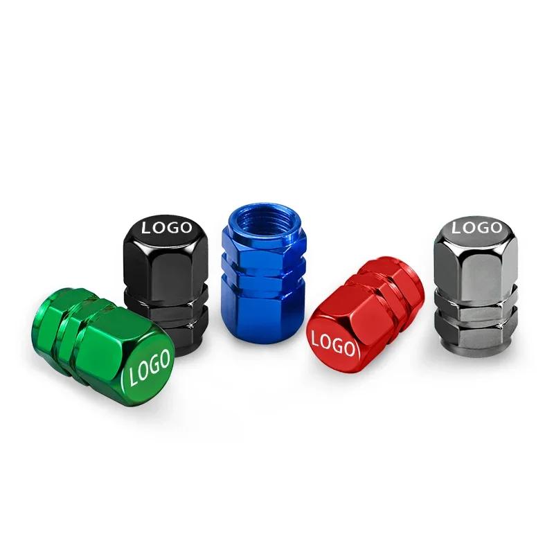 2025 Hot 4Pcs 3D Metal Car Tire Valve Caps Wheel Dust Cover For R Volkswagen CC R-Line Beetle Tiguan GTI Arteon Tayron GTD T-ROC