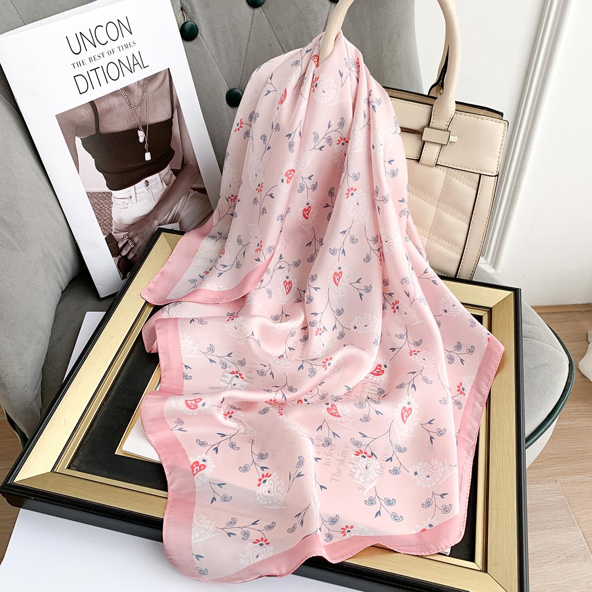 

Новый квадратный шелковый шарф 70 см женский ретро цветочный шарф декоративный темпераментный платок для сумки головной платок топ-труба шаль 70*70cm