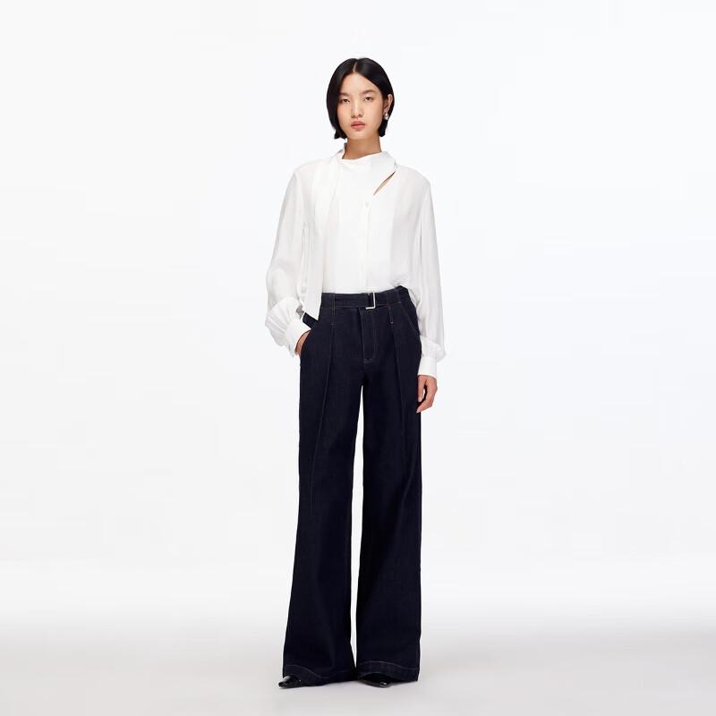 

VEROMODA Women s Wide-Leg Jeans with Contrast Stitching S