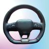 Hand-stitched Black Anti-slip Microfiber Leather Car Steering Wheel Cover For Changan UNIT CS35 CS55 CS75 PLUS EADO