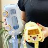 High-Capacity Children's Pop-Up Straw Water Cup - Portable Baby Bus Design