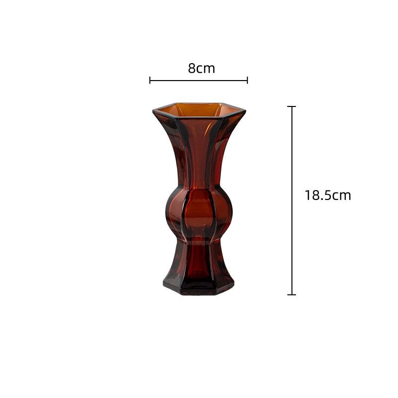 Стеклянная ваза Прозрачные зеленые стеклянные бутылки Геометрия Гидропоника Террариум Аксессуары для украшения дома Ваза для цветов