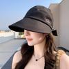 Empty Top Hat Women's Spring Summer Big Eaves Sun Protection Sun Hat Shopping Versatile Simple Casual Bow Cap