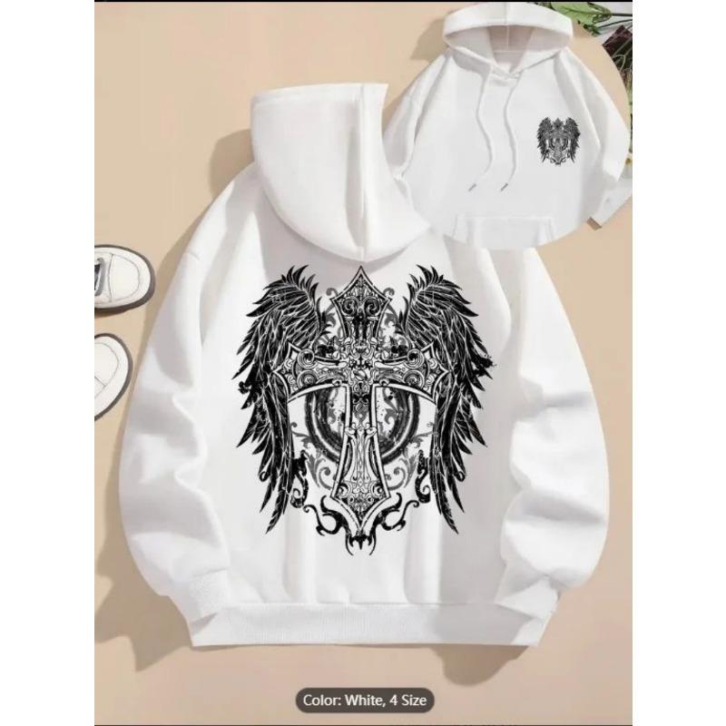 Comfortable Hooded Sweatshirt Outdoor Street Style Top