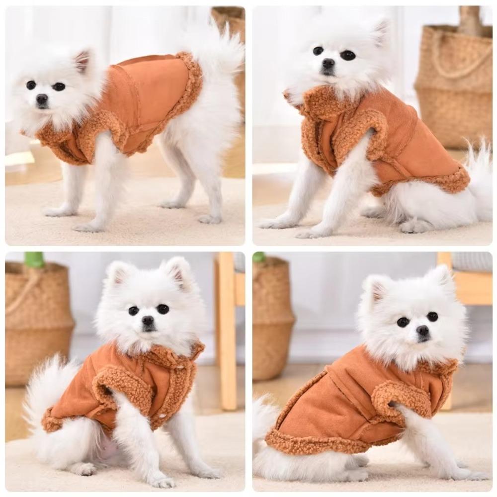 Classic Dog Vests Fleece Puppy Clothing Winter Dogs Jackets