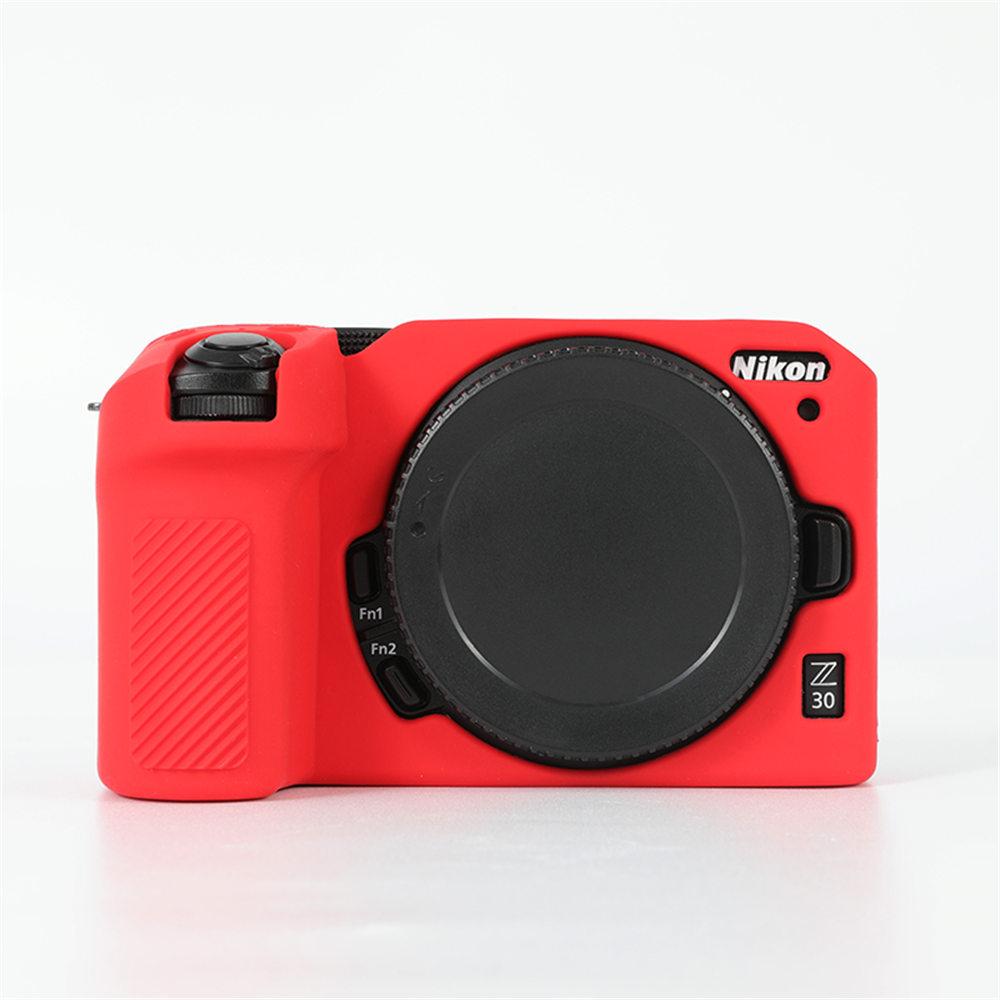 

Мягкий силиконовый резиновый чехол для корпуса камеры для Nikon Z30 Z 30 Защитная накладка-скин красный