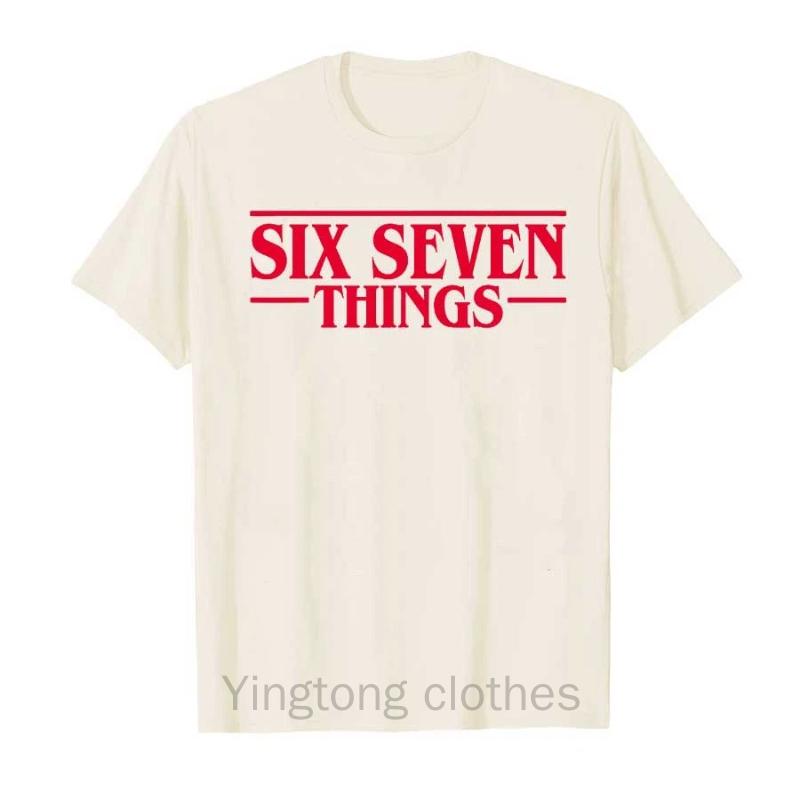 Funny Meme 67 Retro Six Seven Things T-shirt For Men Women Cotton T Shirts Short Sleeve Tops