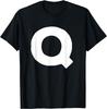 Letter Q Capital Bold Alphabet Matching Monogram T-Shirt