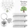 30/50 Sets Family Reunion Gifts Bulk-Family Tree Keychain Remembering Our Roots Cards Organza Bag