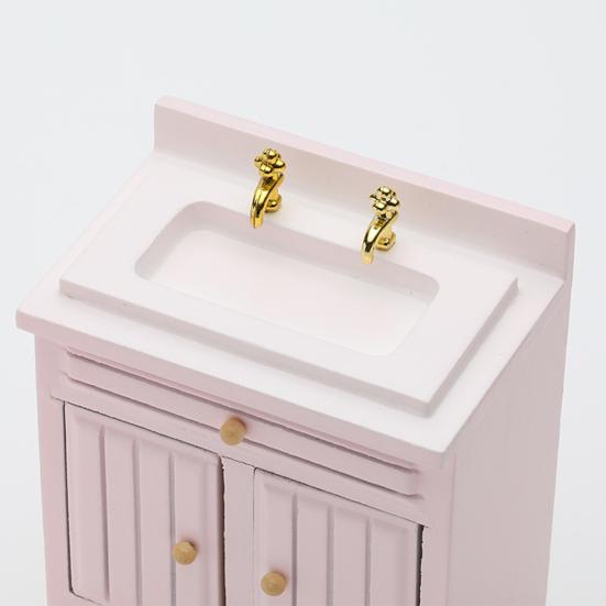 45669 Mini Doll House Kitchen Play Cabinets Cooking Table Sink Counter