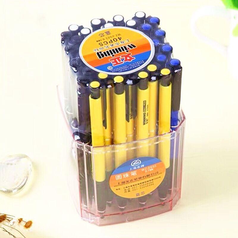 40pcs Blue and Black Ballpoint Pens 0.7mm Cute Pens Office Supplies Long Lasting Smooth Writing School Supplies Pens for Writing