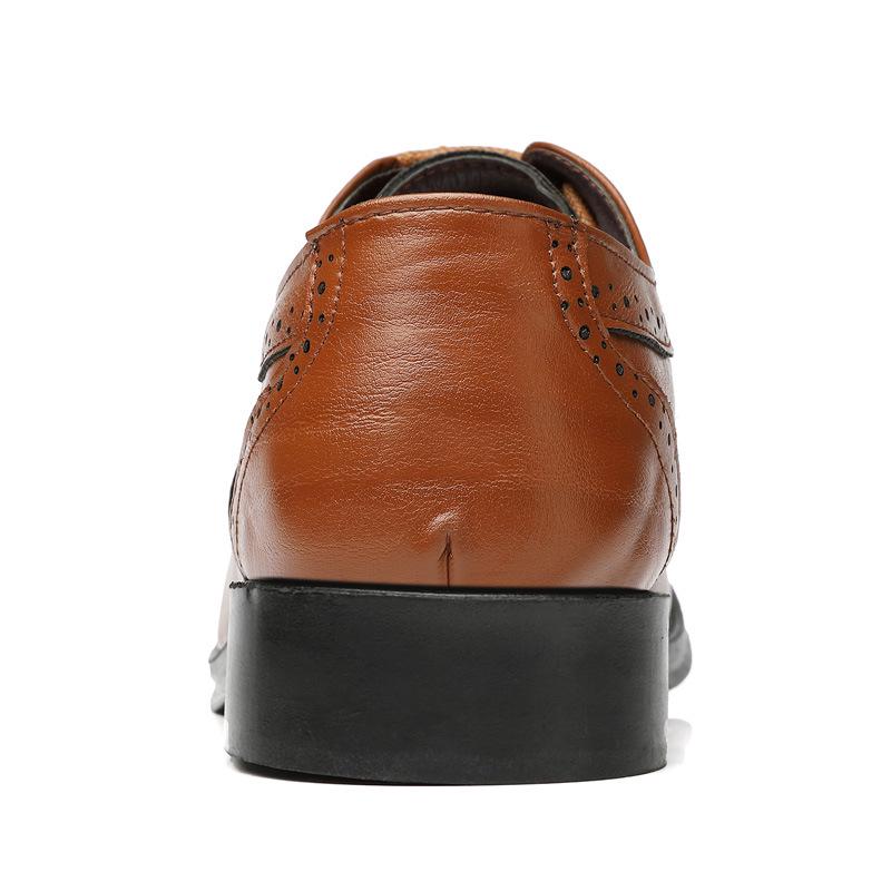 Herren Formelle Brogue Lederschuhe - Britischer Stil, Büro & Freizeit, Große Größen verfügbar