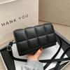 Checkered Embossed Crossbody Small Square Bag, Stylish Quilted Women's Bags Literary Single Shoulder Bags Suitable for Daily Use