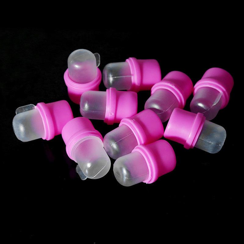 Nail Art Silicone Soak Off Gel Polish Finger Clips, 10pcs
