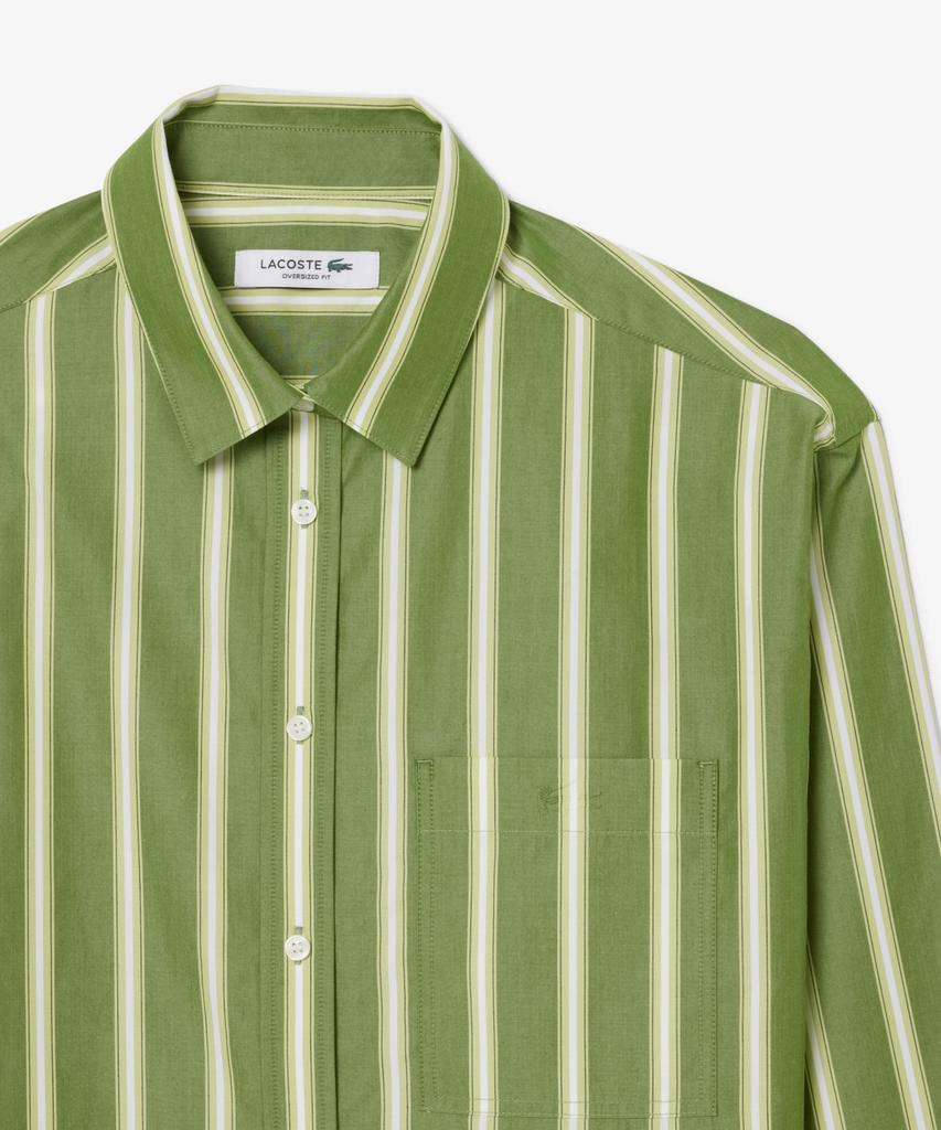 LACOSTE Women'S Oversized Classic Poplin Shirt Cf1054-56G 3Wi