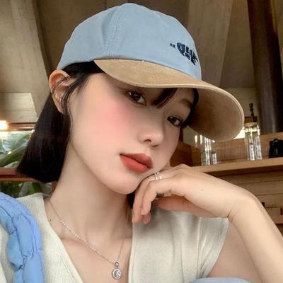 Weiche Baumwolle Patchwork Baseballkappe für Frauen Mädchen JK Koreanische Buchstabenstickerei Schirmmütze Casual Outdoor Snapback Sonnenblenden Hüte