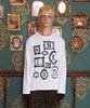 UNALLOYED Frame Logo Long Sleeve T-Shirt / White