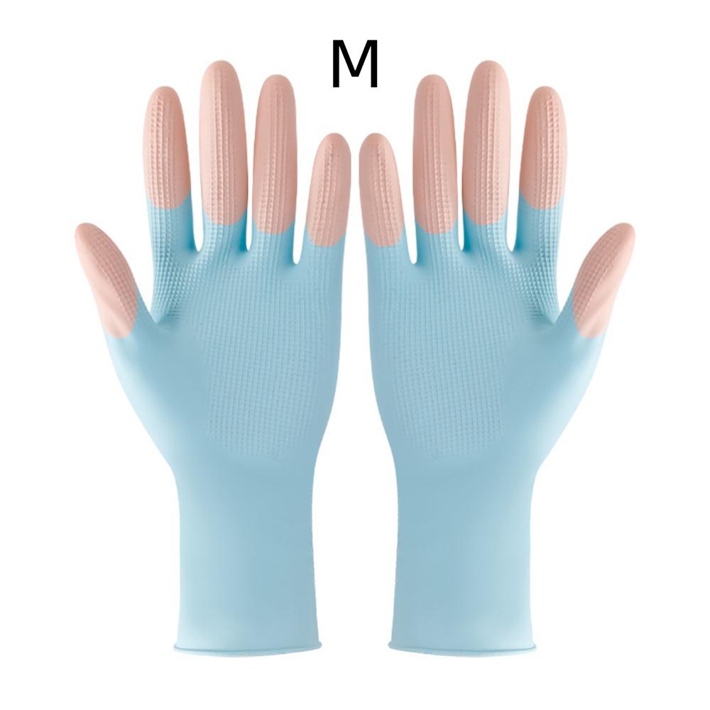 Waterproof Rubber Latex Gloves Thickened Housework Glove New Cuffs Dishwashing Gloves