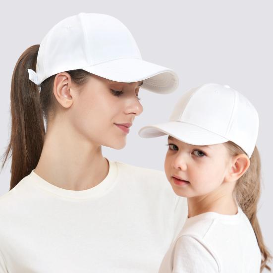 Kids Baseball Cap Girls Ponytail Hat Adjustable Golf Hat for Toddlers Girls Boys Outdoor Sun Protection Hat for Sports Beach