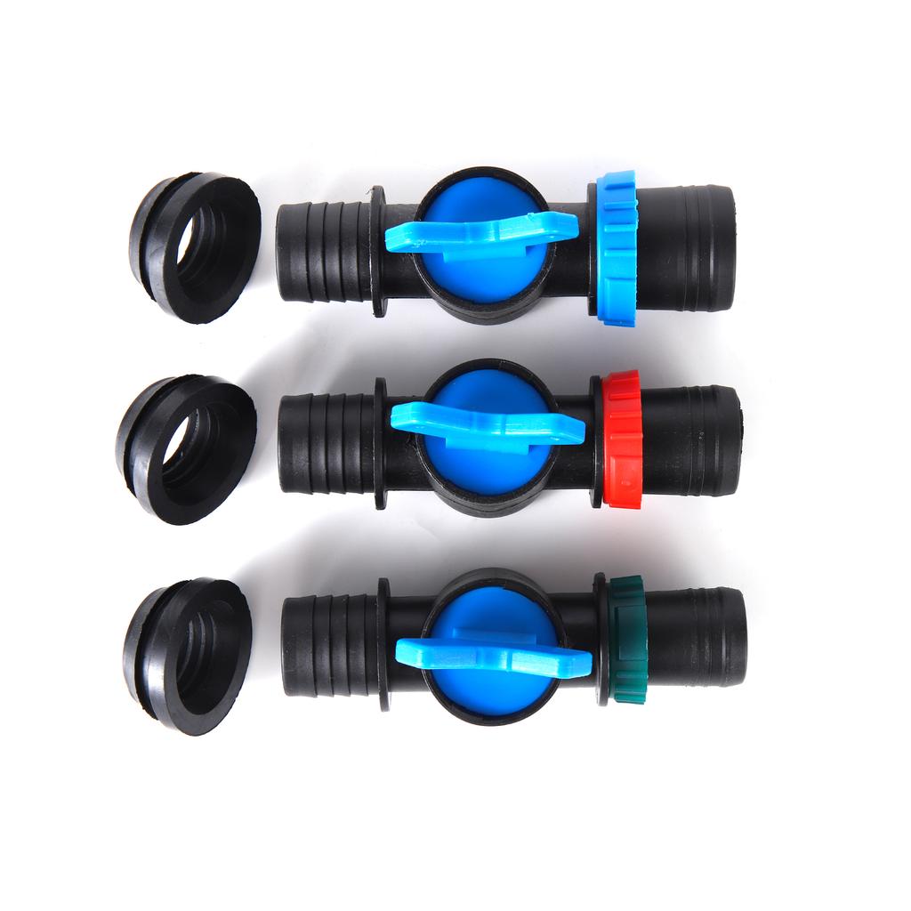 25/28/32mm Drip Irrigation Pipe Valve Connector Barb Switch Valve Drip Pipe Parts Drip Irrigation Or Sprinkler System Barb Conne