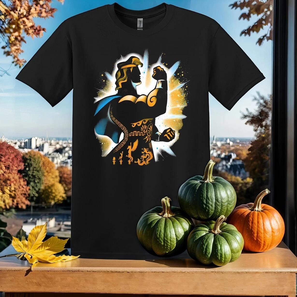 Ретро футболка с портретом Геракла из Диснея Мужская Женская Унисекс Футболка SY590 110