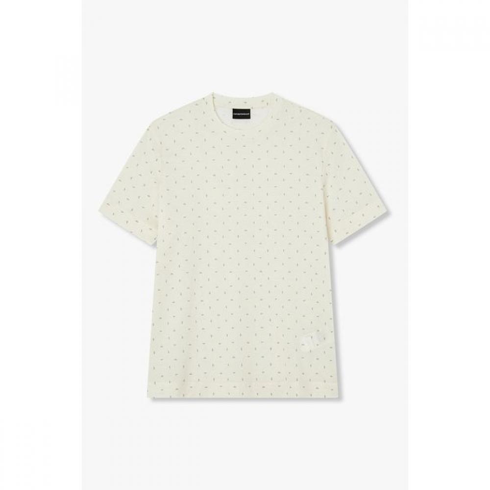Emporio Armani Men S Allover PaTTern Lyocell T ShirT A516126058 S