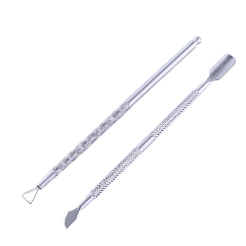 Stainless Steel Double-Headed Cuticle Remover and Pusher Tool for Manicure
