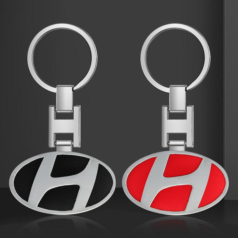 1Pcs Fashion Car Emblem Keychain Key Ring Accessories For Hyundai i30 Tucson Elantra Venue Palisade Terracan Accent Veloster Sonata