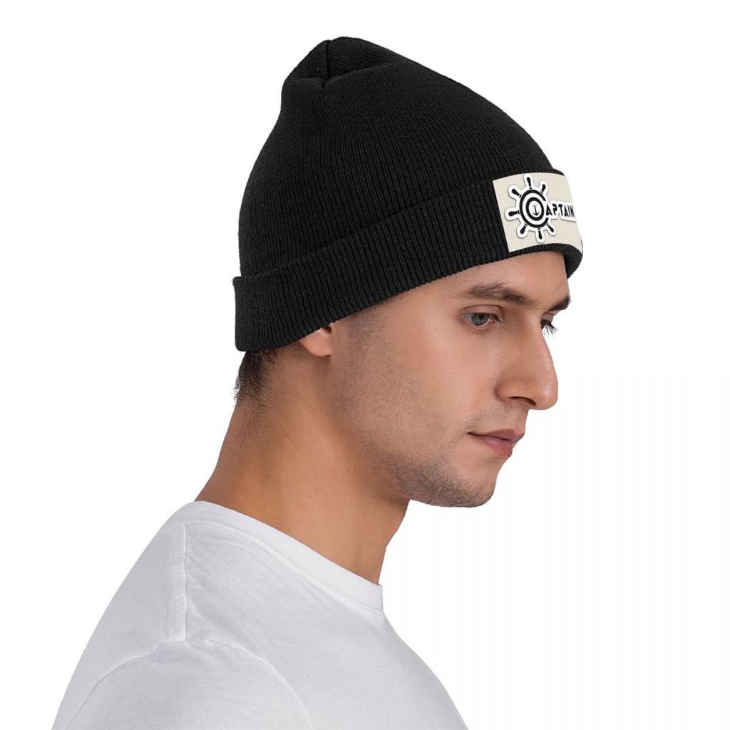 Kapitán Kotva Teplá Pletená Čepice Hip Hop Baret Podzim Zima Venkovní Čepice pro Muže Ženy Dospělé