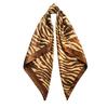 yangyizhi Women Headscarf, Zebra Print Large Square Scarf, Smooth Imitation Silk Fabric Turban Scarf Shawl Hair Tie for Travel Daily Wear